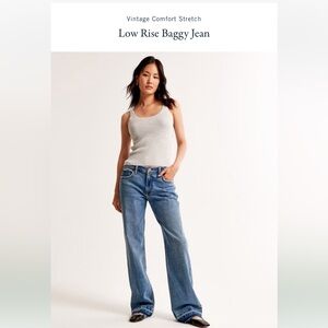 Low rise baggie Jean